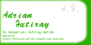 adrian hutiray business card